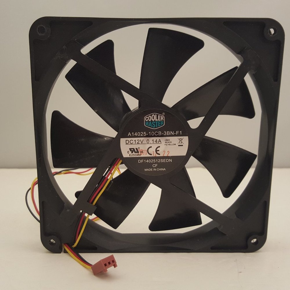 COOLER MASTER 12V 0.14A Case Fan | Black | A14025-10CB-3BN-F1 | DF1402512SEDN CF
